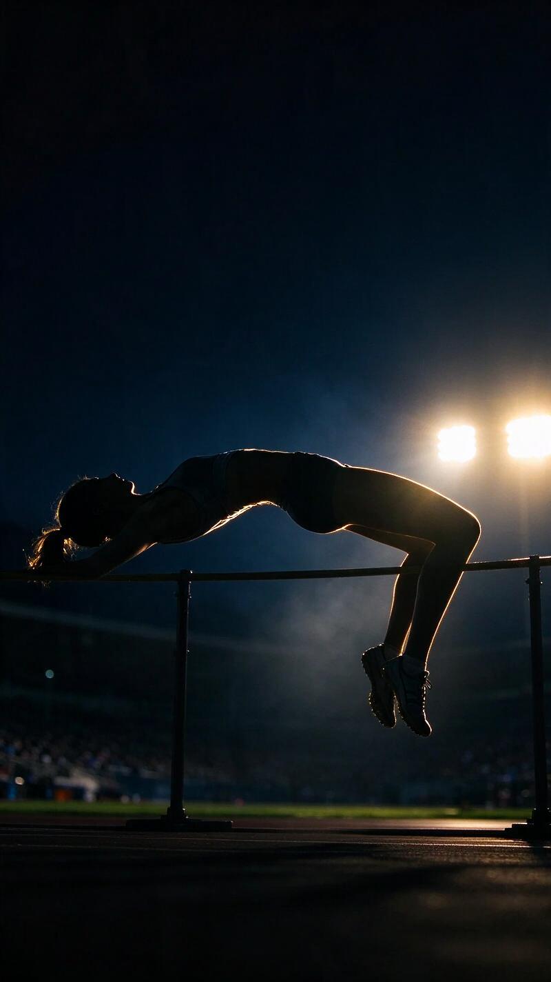 Illustration for the world record: Women's high jump