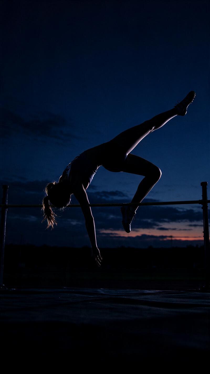 Illustration for the world record: Women's pole vault